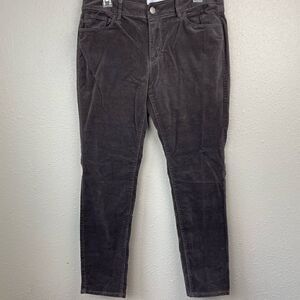 LOFT Brown Curvy Skinny Corduroy Pants Size 31 EUC